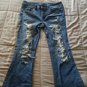 NwOT American Eagle Bo Ho Artist flare Jeans
